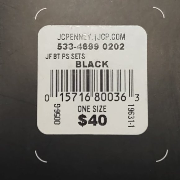 🎩J.Ferrar Bow Tie & Pocket Square Black set! 🎩 - Picture 6 of 6